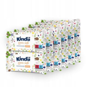 shumee 032571 HH Kindii ekstra mehki robčki z alojo, škatla 12 x 60