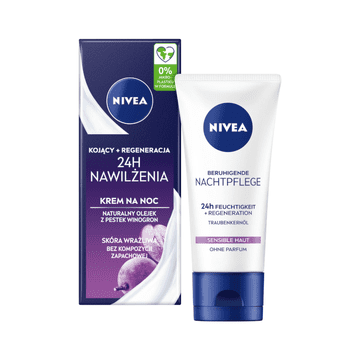 shumee 935502 NIVEA 24H MOISTURIZING pomirjujoča in regenerirajoča nočna krema 50 ml