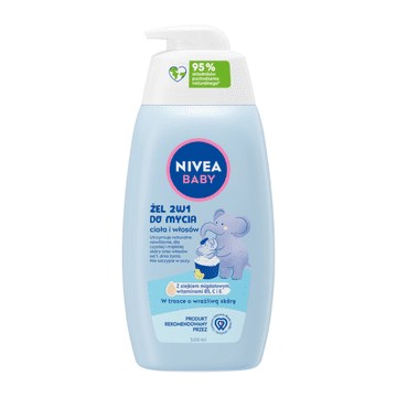 shumee 090283 NIVEA BABY 2-v-1 gel za umivanje telesa in las 500 ml s pumpico
