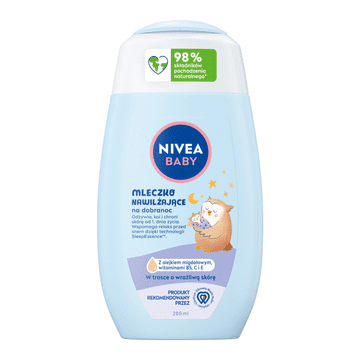 shumee 090498 NIVEA BABY vlažilno nočno mleko 200 ml