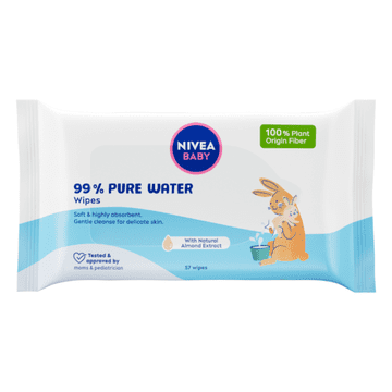 shumee 369228 NIVEA BABY vlažni robčki 99 % čista voda 57 kosov