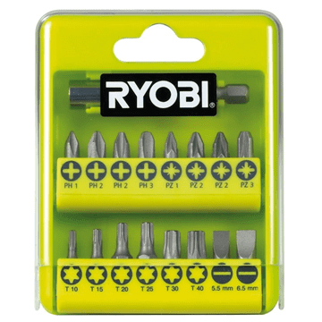 shumee 119315 RYOBI komplet nastavkov, 17 kosov.