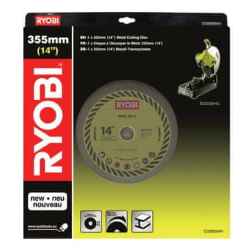 shumee 127105 RYOBI Rezalni disk za kovino 1 x 355 mm