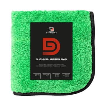 shumee 025535 MA PROFESIONALNO DETAILIRANJE - X-PLUSH ZELENA MIKROFIBRA 840 GSM ZA VOSKANJE IN NEGO NOTRANJOSTI 40x40