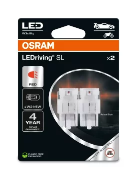 shumee Osram Led Premium New W21/5W Red EPACK