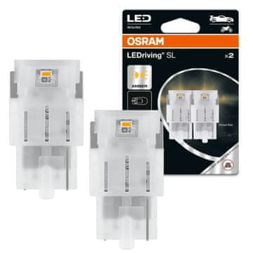 shumee Osram Led Premium New W21W Amber EPACK