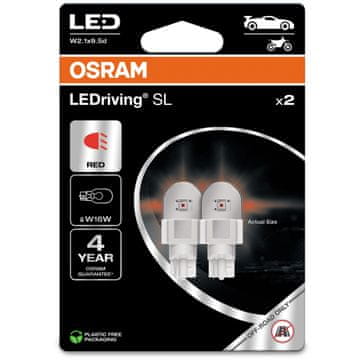 shumee Osram Led Premium New W16W Red EPACK