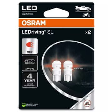 Osram Osram Led Premium New W5W Red ePack