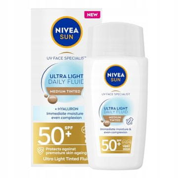 shumee 173009 Nivea Sun nevidni dnevni fluid SPF 50+ SREDNJI 40 ml