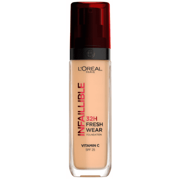 L’Oréal L'Oréal Infaillible 32H Fresh Wear tekoči puder 200 Warm Dore z zaščitnim faktorjem 25