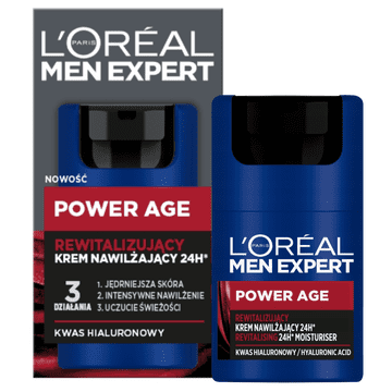 073848 L'Oréal Paris Men Expert Power Age Revitalizing Moisturizing krema 24 ur 50 ml