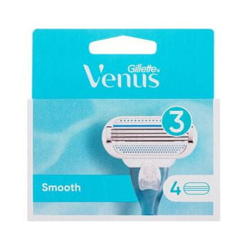 Gillette Venus Smooth darilni set nadomestne britvice 4 kos za ženske