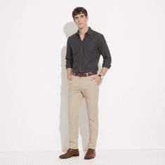 Nikcorp Moška srajca Nikcorp regular fit, 100% bombaž, dolgi rokavi, elegantna casual črna srajca, zračna in udobna za vsakodnevno nošenje, klasično zapenjanje na gumbe, velikost S, črna barva