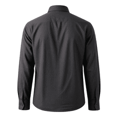 Nikcorp Moška srajca Nikcorp regular fit, 100% bombaž, dolgi rokavi, elegantna casual črna srajca, zračna in udobna za vsakodnevno nošenje, klasično zapenjanje na gumbe, velikost S, črna barva
