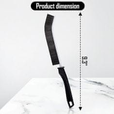 Komplet 4 krtač za čiščenje fug in ozkih rež, PET ščetine, ergonomski ročaj, odprtina za obešanje, trde ščetine za ploščice, okenski okvirji in vodila drsnih vrat
