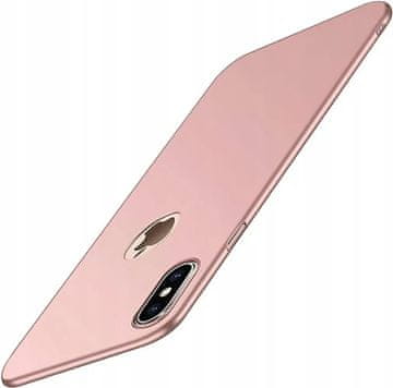 Nikcorp Zaščitni ovitek za iPhone XR, PC mat roza premaz, tanek dizajn, zaščita pred praskami in lažjimi udarci, robovi za zaščito kamere