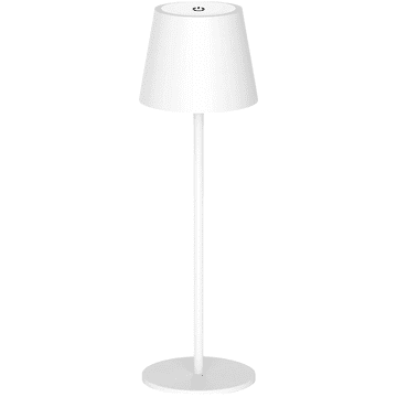 Brezžična LED namizna svetilka ANTELA, prenosna, zatemnitvena, na dotik, 3 barvne temperature, 3 W, 200 lm, IP44 vodoodporna, snemljiva zasnova za steklenico, polnilna USB-C, bela, za dom in vrt