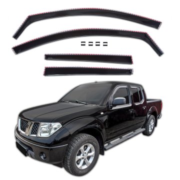 J&J Automotive GP Okenski deflektorji za Nissan Navara D40 4 vrata pick up 2005-2015 4 kosa