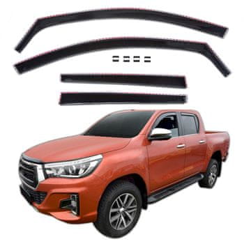 J&J Automotive GP Okenski deflektorji za Toyota Hilux 8 4 vrata 2016-2025 4 kosa