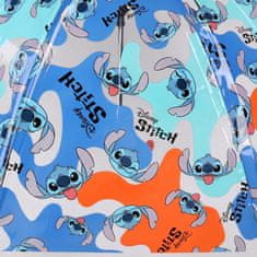 Disney DISNEY Stitch Barvit otroški dežnik za dečka, prozoren, zložljiv, samodejni dežnik