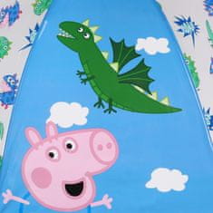 Peppa Pig Pujsa Pepa George Modri otroški dežnik ZA FANTKA, prozoren ZLOŽLJIV avtomatski dežnik
