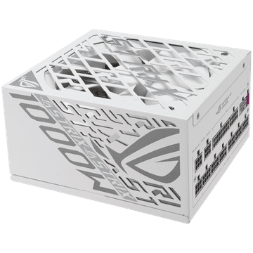 ASUS ROG Strix 1000W Platinum White Edition modularni napajalnik, ATX 3.1 kompatibilen, 80 PLUS Platinum, 10 let garancije, bel
