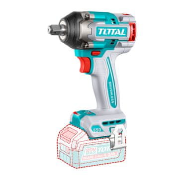Total One-Stop Tools Akumulatorski udarni vijačnik 550Nm/1/2"/ INDUSTRIAL (Brez baterije) (TIWLI20551)
