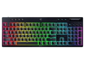 Razer Tipkovnica Razer BlackWidow V4 Low-profile HyperSpeed, Zelena stikala, US SLO g.