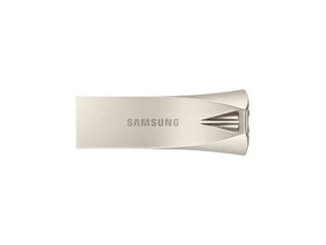 Samsung USB ključek Samsung BAR Plus, 128GB, USB 3.1 400 MB/s, srebrn