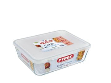 Pyrex Steklena posoda s pokrovom 2600 ml