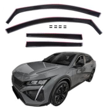 J&J Automotive GP Okenski deflektorji za Peugeot 408 2022-Nad 5-Vrat LSE 4 kosa