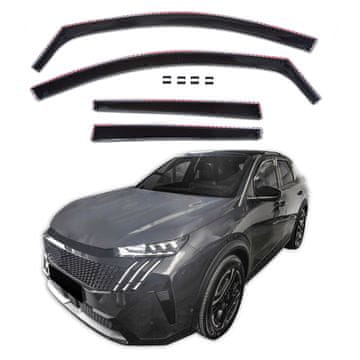 J&J Automotive GP Okenski deflektorji za Peugeot 3008 Mk3 2023-Nad / e-3008 2023-Nad 4 kosa