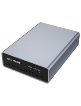 slomart GRAUGEAR G-25RD2-AC-10G ohišje za HDD/SSD 2.5" srebrno, USB 3.2 Gen 2