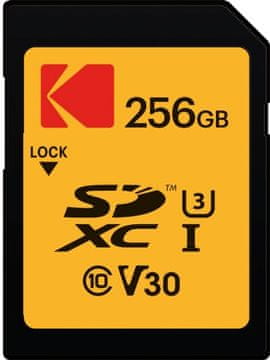 Kodak Kodak EKMSD256GXC10HPRK SDXC pomnilniška kartica 256 GB, UHS-I, Class 10