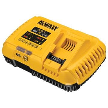 DeWalt DeWalt DCB117-QW polnilnik za baterije 18V, 12A, črna/rumena