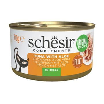 Schesir SCHESIR Complements Tuna z alojo v želeju - mokra hrana za mačke - 70g