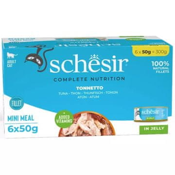 Schesir SCHESIR Tuna v želeju - mokra hrana za mačke - 6x50g