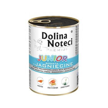 DOLINA NOTECI DOLINA NOTECI Premium Junior - Mokra hrana za pse z jagnjetino - 400g
