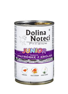 DOLINA NOTECI Dolina Noteci Premium Junior - Mokra hrana za pse - zajec in jetra - 400g