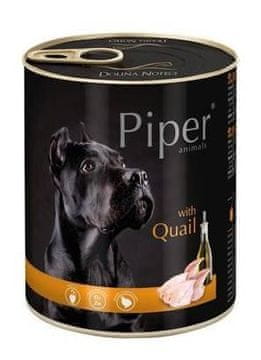 DOLINA NOTECI DOLINA NOTECI Piper Živali z prepelico - Mokra hrana za pse - 800g