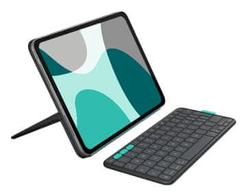 Logitech Logitech Flip Folio tipkovnica QWERTY US International Bluetooth, grafitna