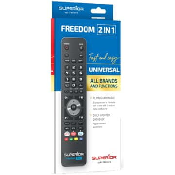 SUPERIOR Freedom USB Type-C programirljiv univerzalni daljinski upravljalnik SUPTUB002