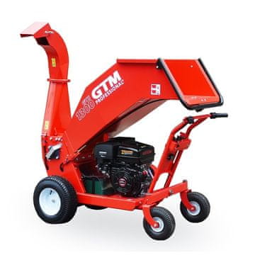 GTM Professional Bencinski drobilnik GTS1300WD-vrtljivi izmet, baterijski pogon