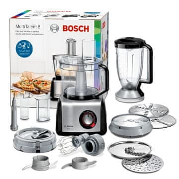 Robot Bosch MC812M865 kuhinjski robot 1000W, 3.9L, srebrna/črna