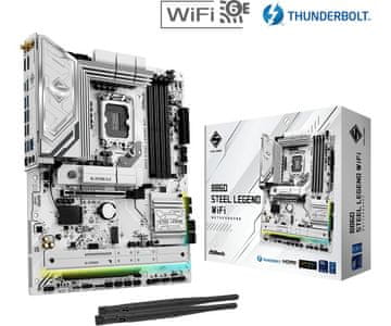 slomart Asrock B860 Steel Legend WiFi matična plošča ATX, LGA 1851