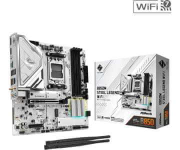 slomart ASRock B850M Steel Legend WiFi matična plošča AM5 mATX DDR5