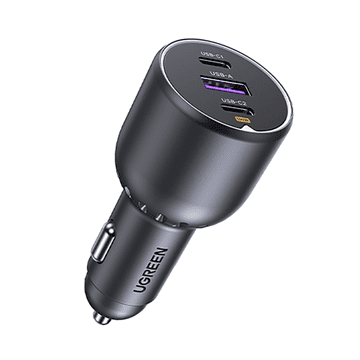 Ugreen polnilec za avto, 3-portni, 130 W (35025)
