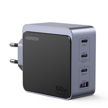 Ugreen Nexode S polnilec, 100 W, 3x USB-C, USB-A (35043)