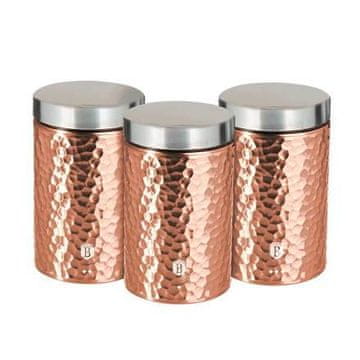 Berlingerhaus Posoda za hrano BH-6727 Komplet 3 posod za hrano Primal Rosegold Metallic Line
