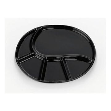 Kela Plošča za fondue KL-67405 Krožnik za fondi VRONI črn 28,5 x 22 cm